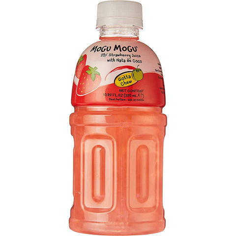 Mogu Mogu Drink strawberry-flavoured drink with Nata de Coco 320ml