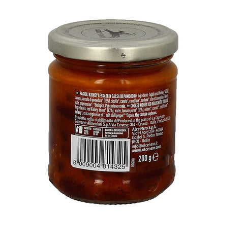 Alce Nero Legumes Alce Nero Fagioli Rossi Cooked Beans in Organic Tomato Sauce 200g 8009004814325