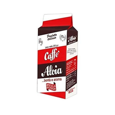 Aloia Caffè Espresso Miscela rossa Italian ground coffee 250g - Italian Gourmet UK