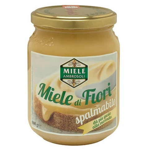 Ambrosoli Miele di Fiori Flowers Honey Spreadable 500g - Italian Gourmet UK