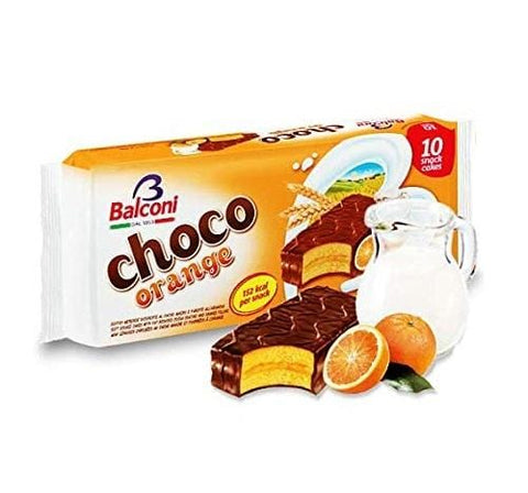 Balconi Snack Choco Orange Chocolate and Orange Cream Snack 350g - Italian Gourmet UK