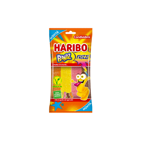 Haribo Frizzy Bandz Gummy Candy Fruit (200g)