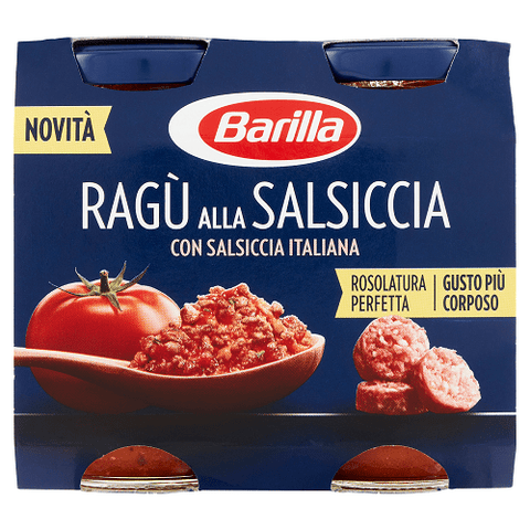 Barilla cooking sauces Barilla Ragù alla Salsiccia Ragù with sausage (2 x 180g)