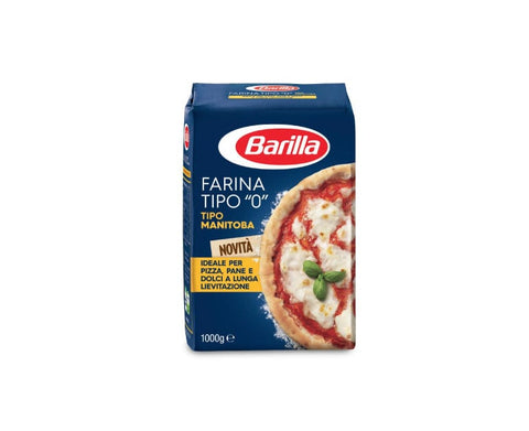 Barilla Farina Manitoba tipo '0' Grano tenero Pizza Napoli soft wheat flour 1Kg - Italian Gourmet UK