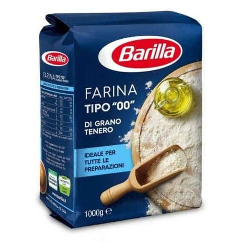 Barilla Farina tipo '00' Grano tenero soft wheat flour 1Kg - Italian Gourmet UK
