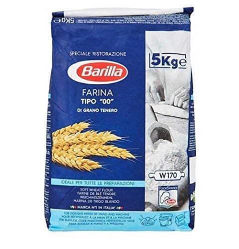 Barilla Farina tipo '00' Grano tenero soft wheat flour 5kg - Italian Gourmet UK