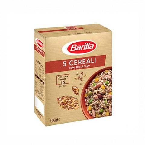 Barilla 5 Cereali with Red Rice Riso Rosso 400g - Italian Gourmet UK