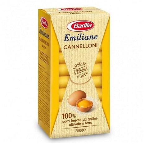 Barilla Emiliane Cannelloni all'uovo Egg Pasta (250g) - Italian Gourmet UK