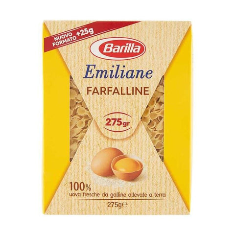 Barilla Emiliane Farfalline all’uovo Egg Pasta (275g) - Italian Gourmet UK
