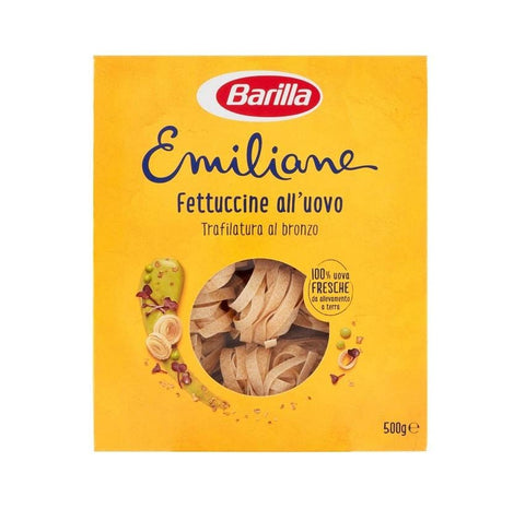 Barilla Emiliane Fettuccine all'uovo egg pasta 500g - Italian Gourmet UK
