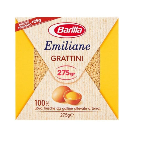 Barilla Emiliane Grattini all’uovo EGG pasta 275g - Italian Gourmet UK