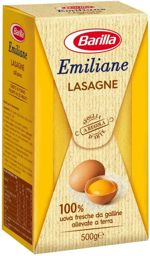 Barilla Emiliane Lasagne Pasta all'Uovo 500g - Italian Gourmet UK