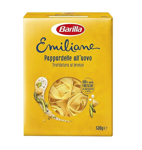 Barilla Emiliane Pappardelle all'uovo Egg Pasta 500g - Italian Gourmet UK
