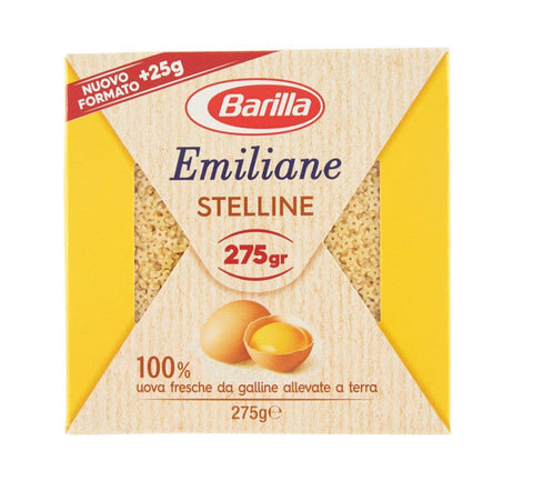 Barilla Emiliane Stelline all’uovo EGG pasta 275g - Italian Gourmet UK