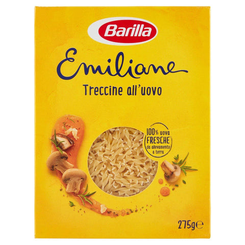 Barilla Emiliane Treccine all’uovo EGG pasta 275g - Italian Gourmet UK