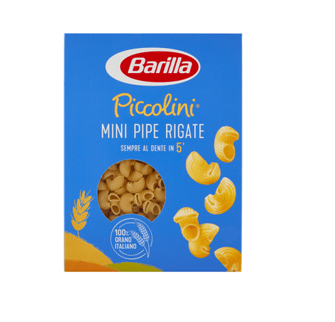 Barilla pasta Barilla I Piccolini Mini Pipe Rigate Italian Pasta (500g) 8076809525763