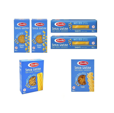 Test Pack Barilla italian Pasta Gluten Free 6x400g - Italian Gourmet UK