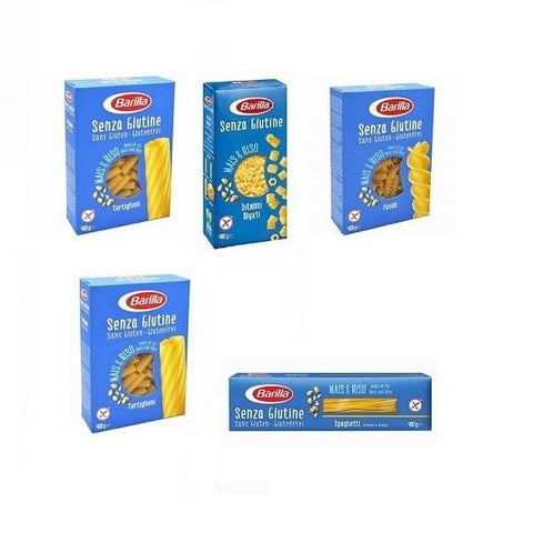 Test Pack Barilla Pasta Gluten Free 5x packs 5x400g - Italian Gourmet UK