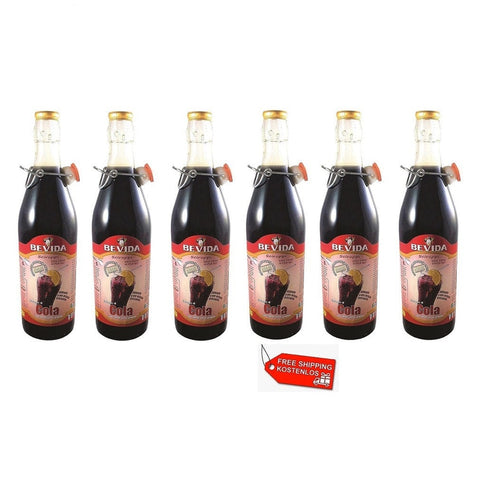 6x Bevida Sciroppo di Cola Cola Syrup Glass Bottle 1Lt - Italian Gourmet UK