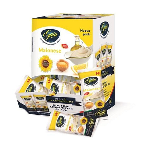 Biffi Gaia Maionese Mayonnaise 100 single-dose sachets - Italian Gourmet UK