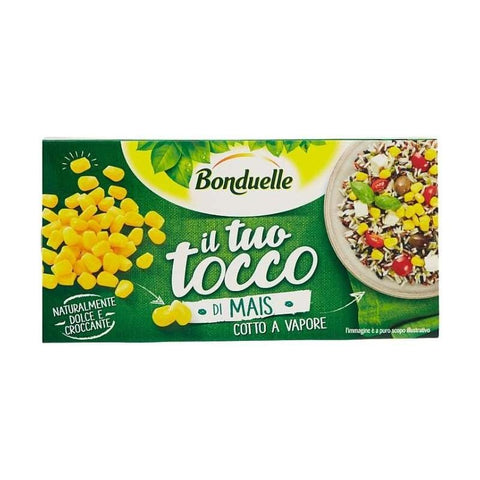 Bonduelle Il Tuo Tocco di Mais Steamed Corn Sweet and Crunchy 2x75g - Italian Gourmet UK