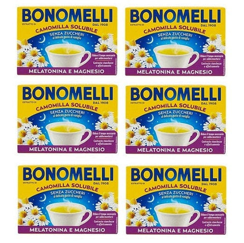 Bonomelli chamomile 96Bags Bonomelli Camomilla Melatonina e Magnesio Soluble Chamomile with Melatonin and Magnesium 16 sachets 8001840326192