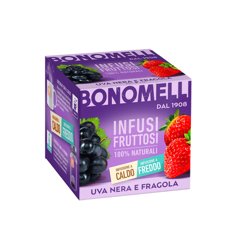 Bonomelli Herbal tea Bonomelli Infusi Fruttosi Uva nera e fragola Black grapes and strawberry 10 filters