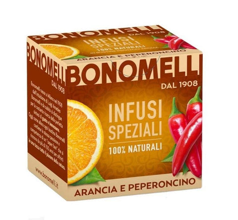 Bonomelli Infusi Speziali Arancia e Peperoncino Infusions Orange and Chili 10 Filters - Italian Gourmet UK