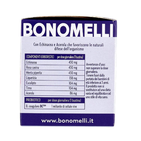 Bonomelli Herbal tea Bonomelli Tisana Probiotica Difese Immunitarie Herbal Tea with Echinacea and Acerola 10 filters