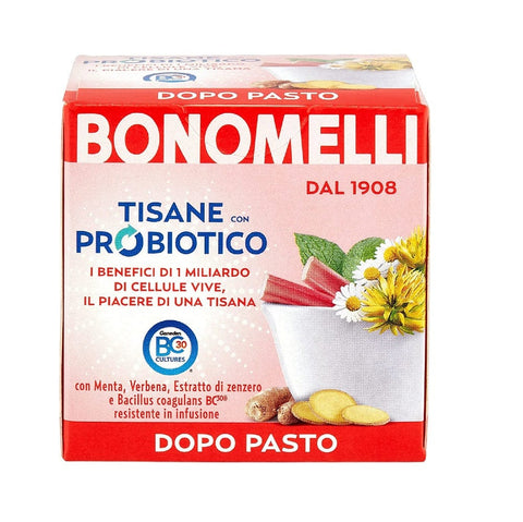 Bonomelli Herbal tea Bonomelli Tisana Probiotica Dopo Pasto Herbal Tea with Mint, Verbena and Ginger Extract 10 filters