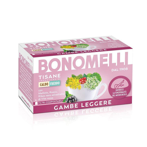 Bonomelli Tisane Gambe Leggere Herbal Tea 16 filters - Italian Gourmet UK