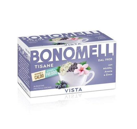 Bonomelli Tisane Vista Blueberries Aronia and Zinc 16 Filters - Italian Gourmet UK