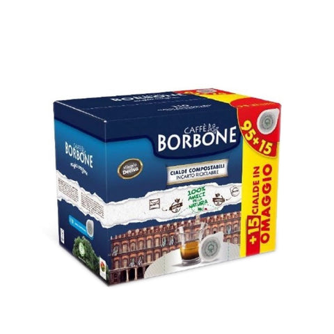 Caffè Borbone Pack of 110 Cialde Coffee Pods ESE 44mm Miscela Decisa Black