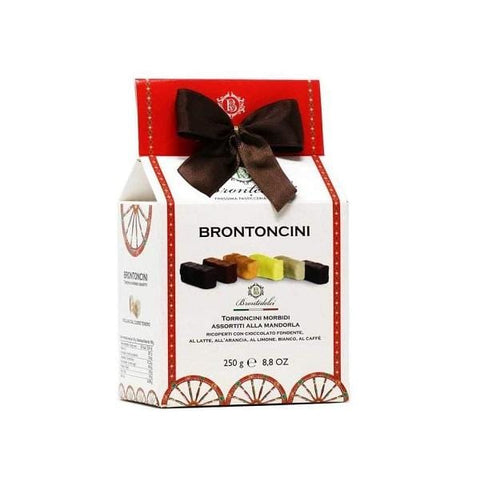 Brontedolci Brontoncini Torroncini Morbidi Assortiti alla Mandorla Soft Nougat with Almond Different Sorts 250g - Italian Gourmet UK