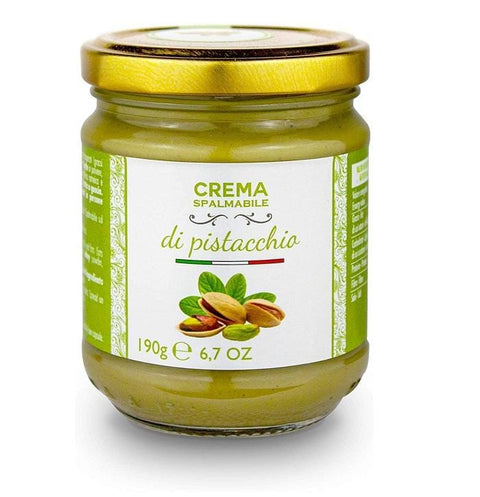 Brontedolci Crema al Pistacchio Sweet Pistachio Spread Cream 40% 190g - Italian Gourmet UK