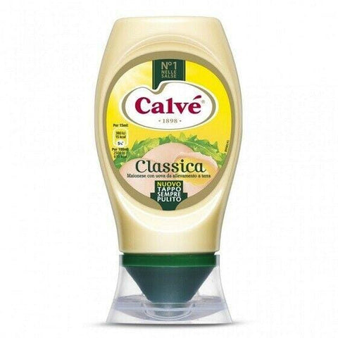 Calvé Mayonnaise Classica Squeeze table Sauce 250ml with farm eggs - Italian Gourmet UK