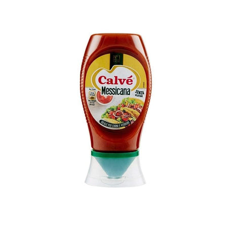 Calvé Salsa Messicana with Tomatoes and Chili Pepper squeeze sauce 250ml - Italian Gourmet UK
