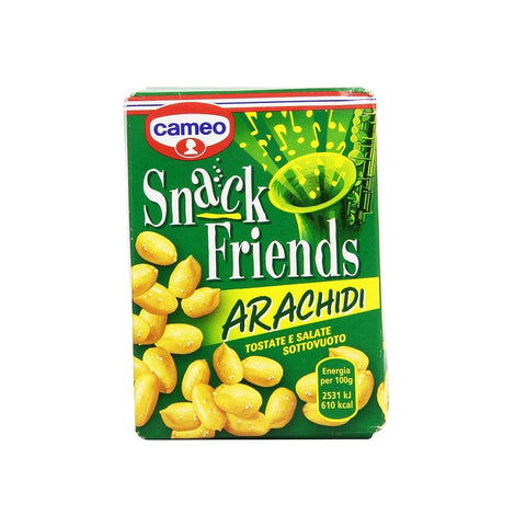 Cameo Snack Friends Arachidi Roasted and Salted Peanuts Vacuum Packing 40g - Italian Gourmet UK