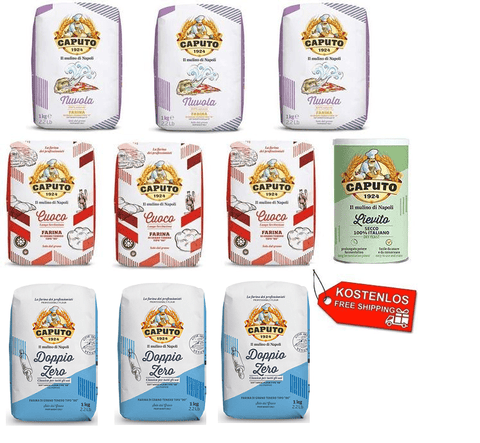 Caputo Flour Test package Farina Molino Caputo Pizza Flour 9x1kg and 1x Lievito yeast 100g