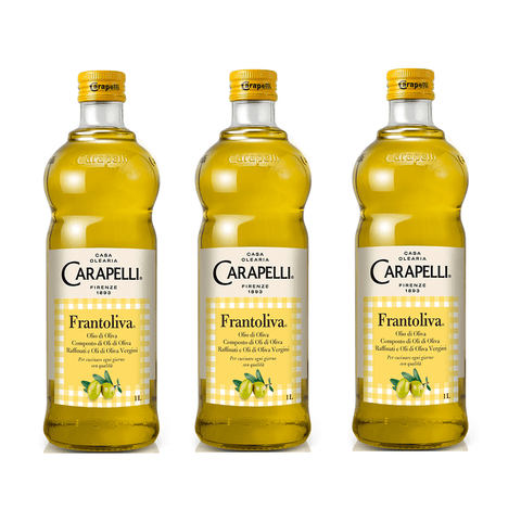 Carapelli Olive oil 3x1lt Carapelli Frantoliva Olio di Oliva Olive Oil with Refined and Virgin Olive Oils 1Lt 8002470470996