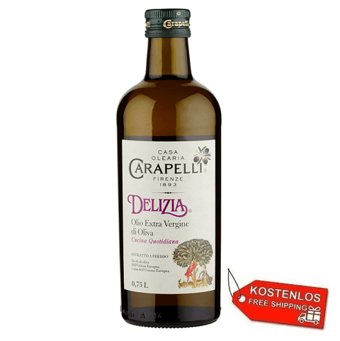 6x Carapelli Delizia extra virgin olive oil 0.75Lt - Italian Gourmet UK