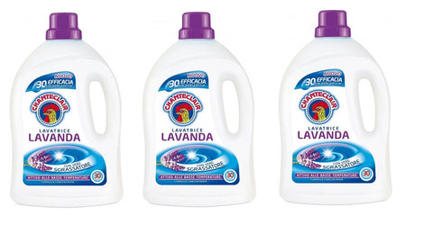 Chante Clair Laundry detergent 3x1350ml Chante Clair Lavatrice Lavanda Detergent Washing Machine Scent of Lavender 30 Washes 1350ml 8015194515843