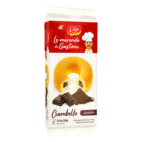 Gastone Lago Le merende CIAMBELLE Cioccolato DONUTS chocolate 240gr