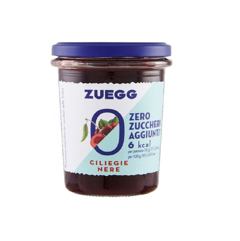 Zuegg Zero Zuccheri Aggiunti Ciliegie nere 220gr - Zuegg Zero Added Sugar Black Cherries