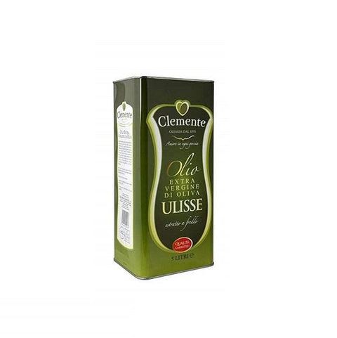 Clemente Ulisse olio extravergine di oliva extra virgin olive oil in a can (5l) - Italian Gourmet UK