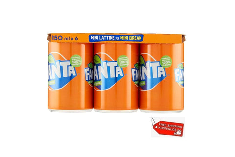 Coca Cola Soft Drink 48x Fanta Aranciata Mini Orange soft drink in can 150ml disposable cans 5449000241092