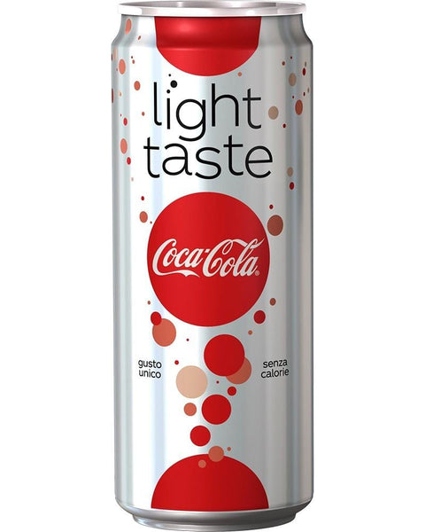 Coca Cola Light Taste soft drink 330ml disposable cans - Italian Gourmet UK