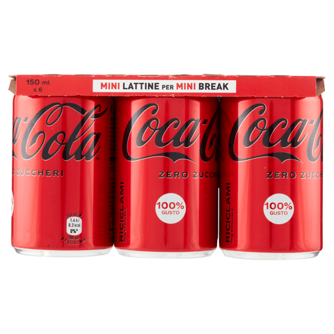 Coca Cola Soft Drink Coca Cola Zero Mini (12x150ml)