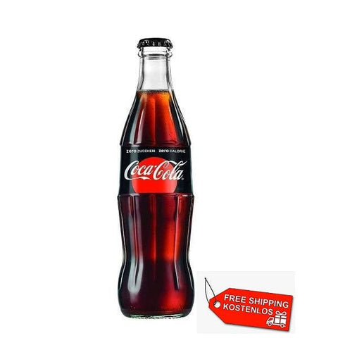 Coca Cola Zero sugar free mega pack 48x33cl in glass - Italian Gourmet UK