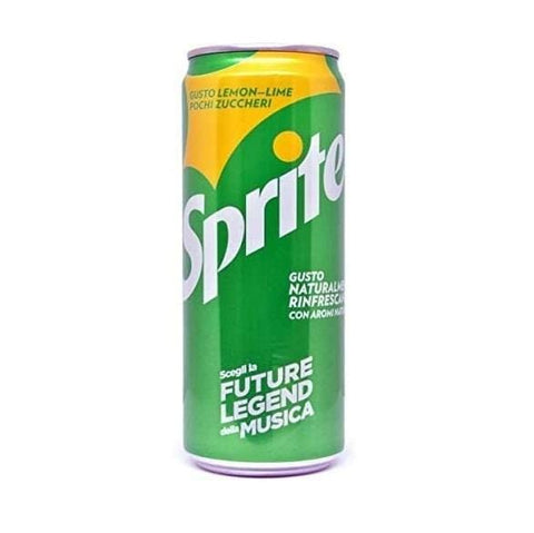 Sprite Lemon and Lime soft drink 33cl disposable cans - Italian Gourmet UK